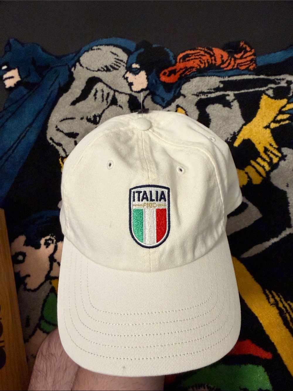 adidas White Italia Shield Baseball Cap